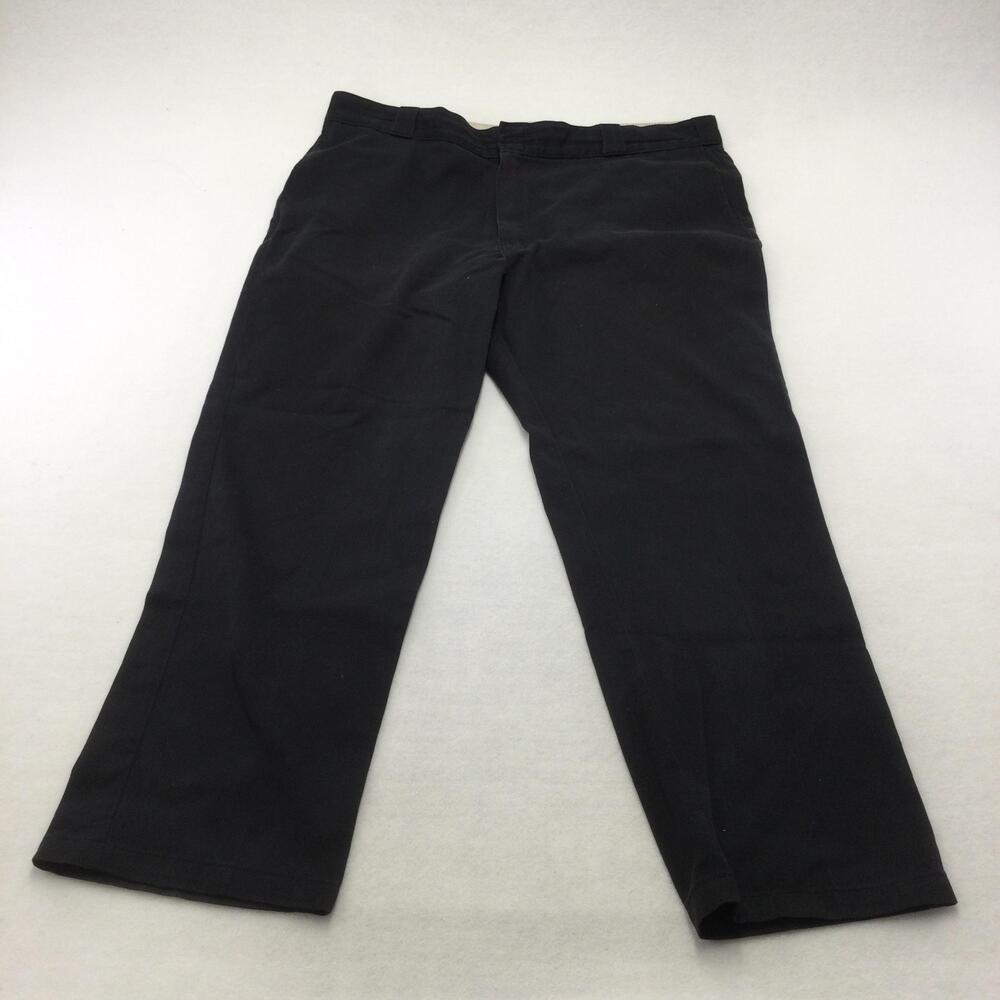 Dickies FLEX 874 Original Fit Pants Mens 42x32 Black Chino Straight Leg Workwear